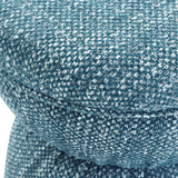 TOV Tomlin Ruched Performance Fabric Game Ottoman