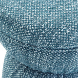 TOV Tomlin Teal Gaming Ruched Ottoman