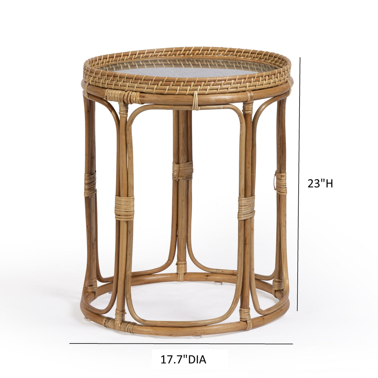 TOV Lindy Rattan Side Table