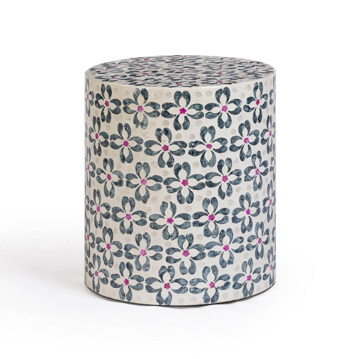 TOV Lorna Capiz Shell Accent Stool