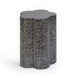 TOV Truffle Black Mother of Pearl Shell Side Table