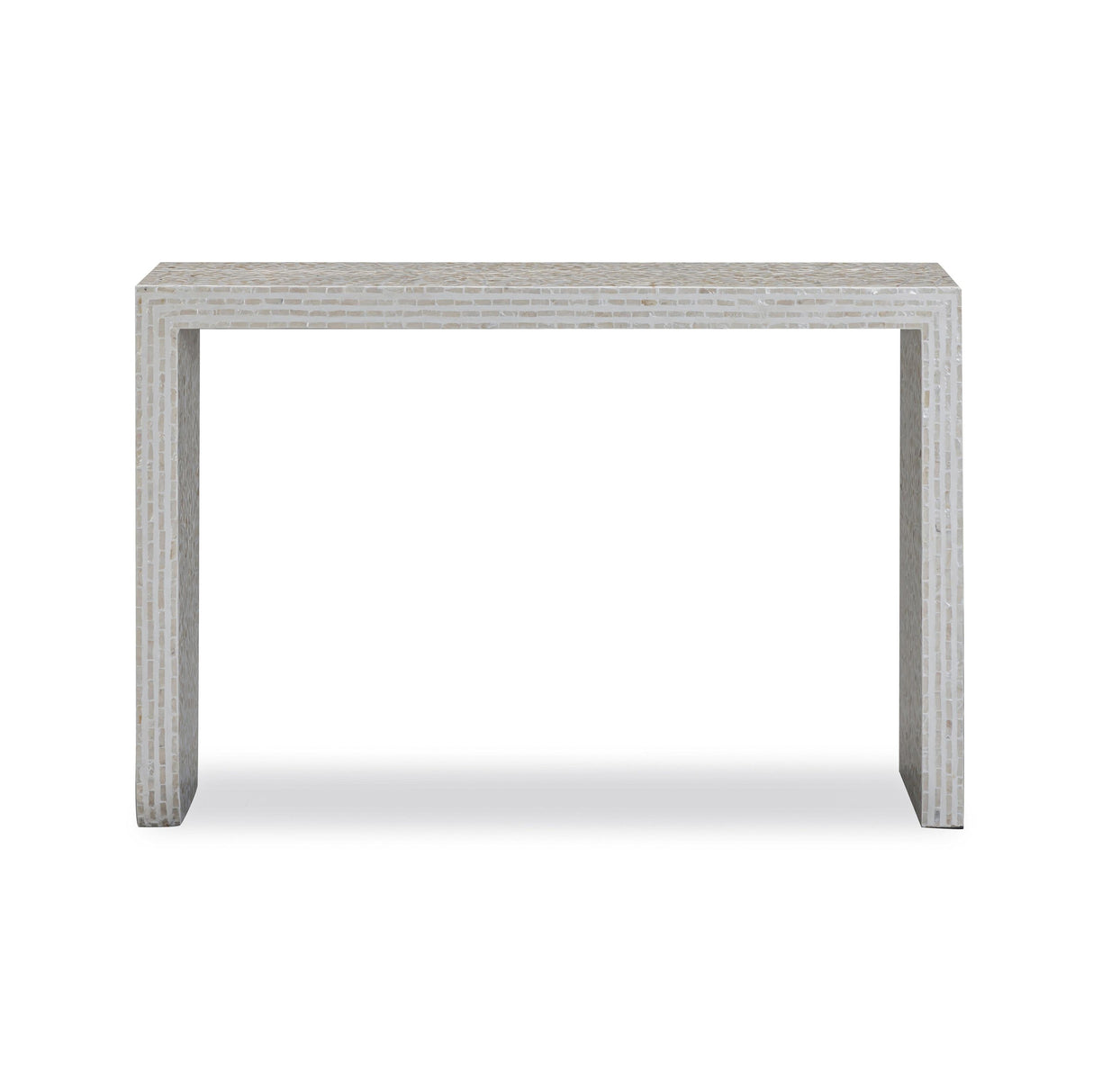TOV Cyprus 47" Cream Capiz Shell Console Table