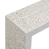 TOV Cyprus 47" Cream Capiz Shell Console Table