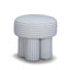 TOV Masha Striped Performance Linen Accent Stool