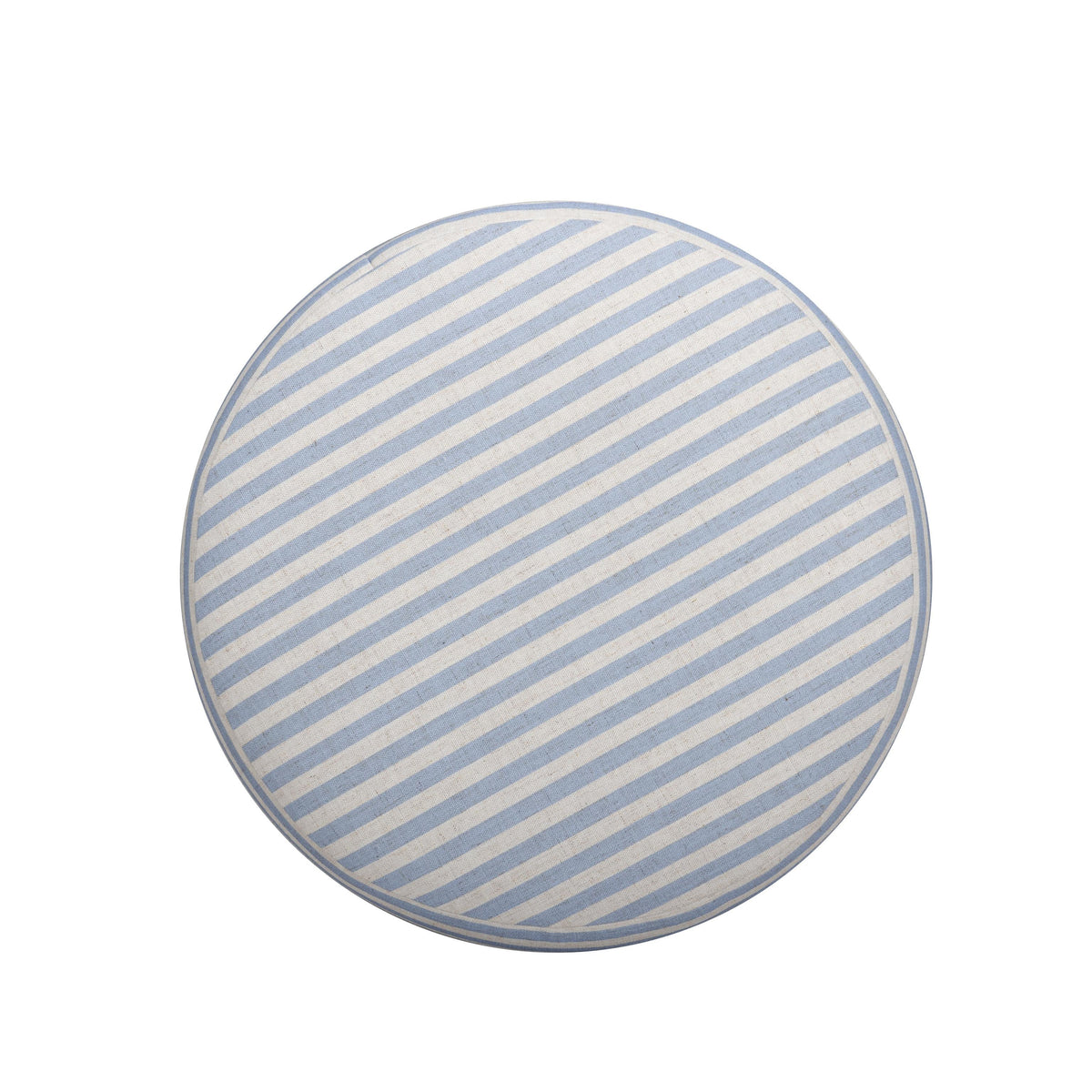 TOV Masha Blue Striped Linen Stool