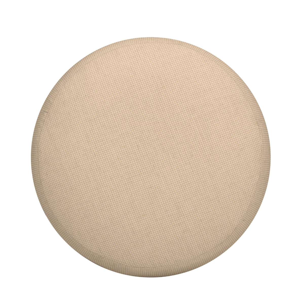 TOV Masha Yellow Gingham Linen Stool