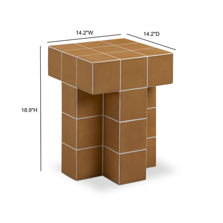 TOV Alma Tile Concrete Indoor/Outdoor Side Table