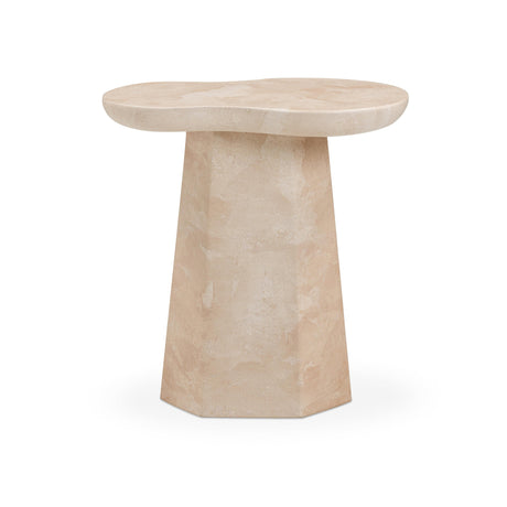 TOV Zaya Rose Faux Marble Indoor/Outdoor Concrete Side Table