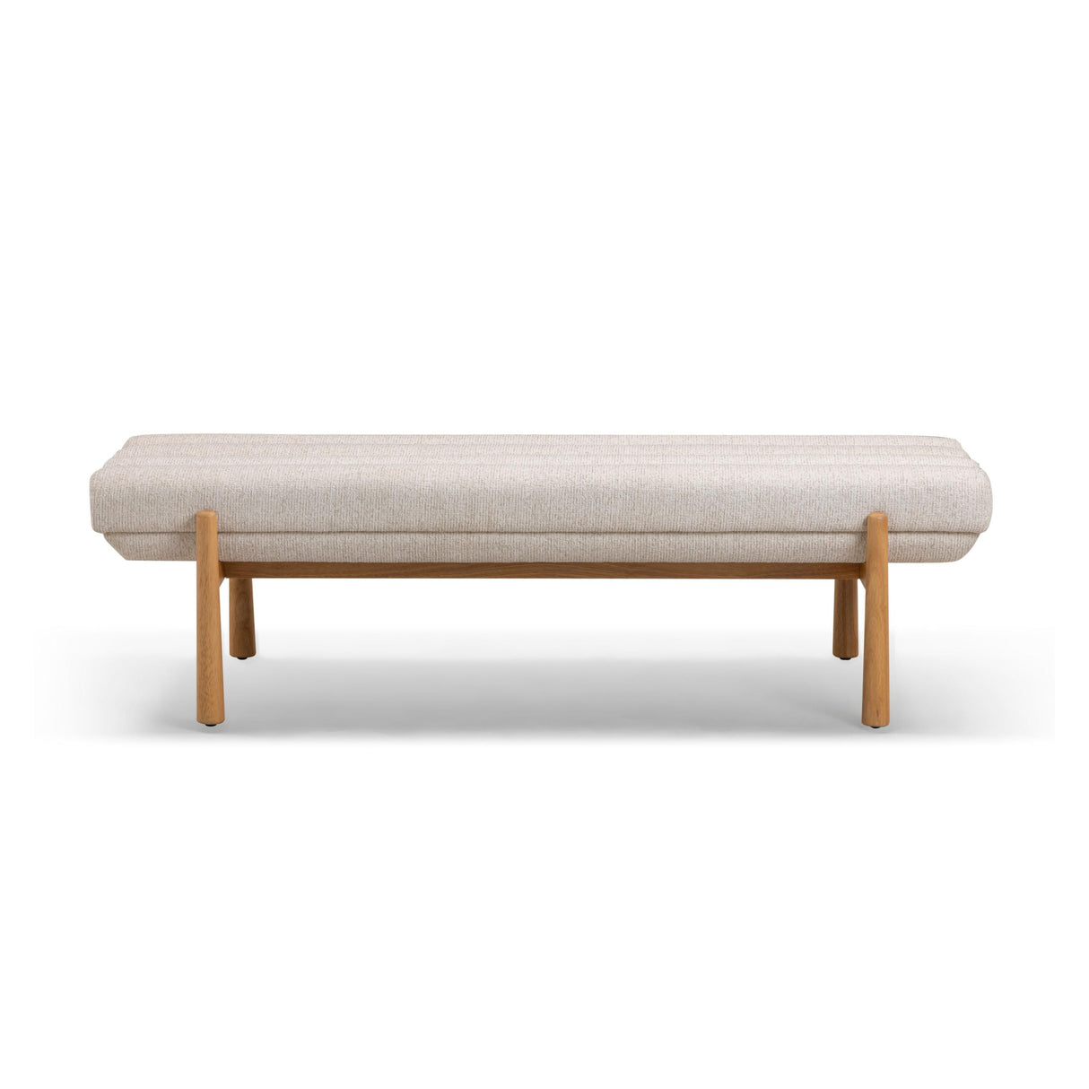 TOV Julianna 56" Textured Performance Fabric Bench