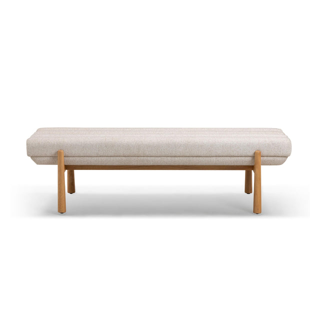 TOV Julianna 56" Textured Performance Fabric Bench