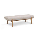 TOV Julianna 56" Textured Performance Fabric Bench