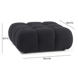 TOV Calliope Performance Vegan Shearling Modular Ottoman