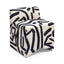 TOV Pippa Black Brushstroke Print Contract Grade Accent Stool