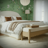 TOV Thelma 56" Cream Performance Basketweave Bench