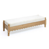 TOV Thelma 56" Cream Performance Basketweave Bench