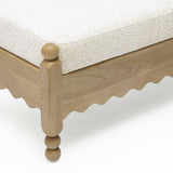 TOV Thelma 56" Cream Performance Basketweave Bench