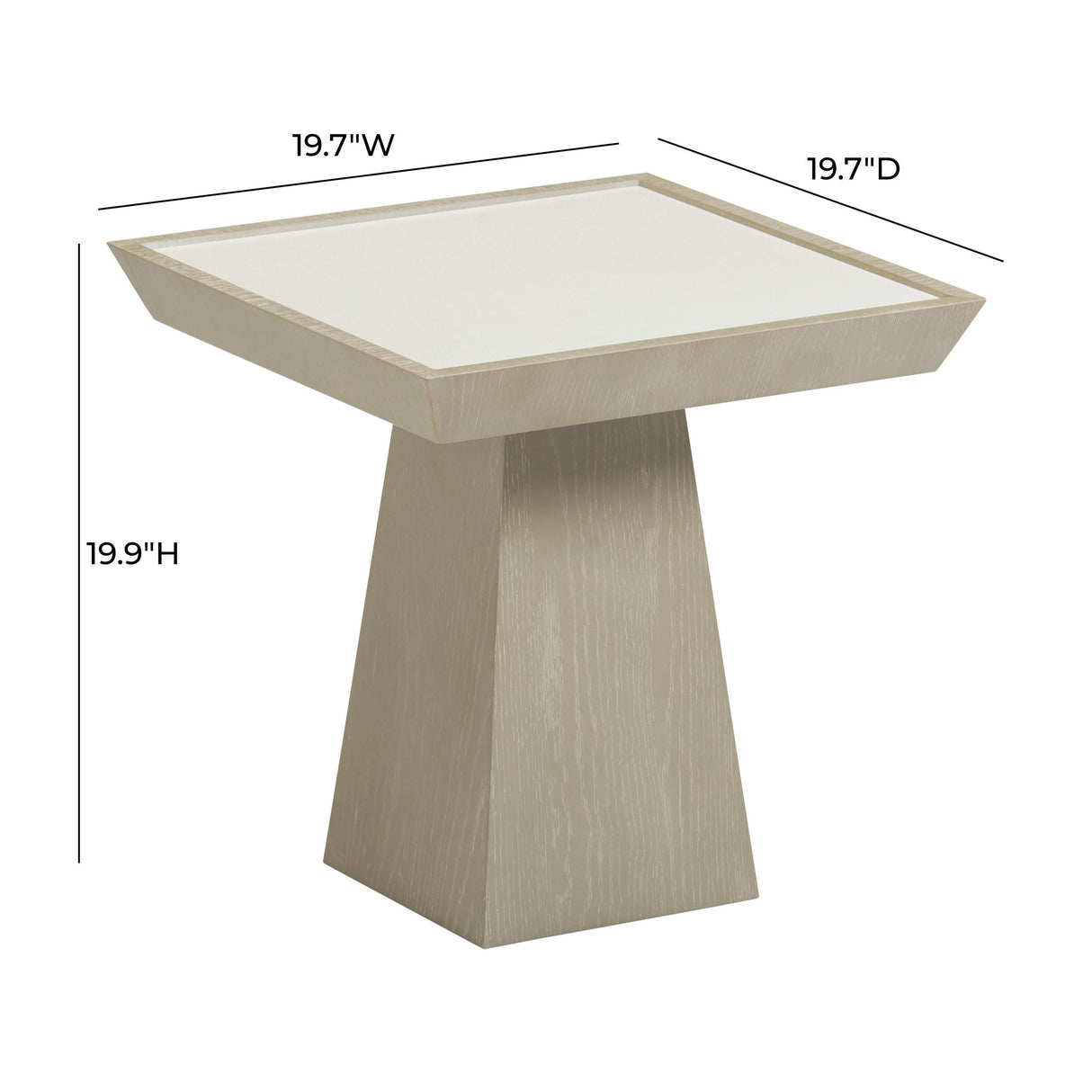 TOV Coco Washed Ash Side Table