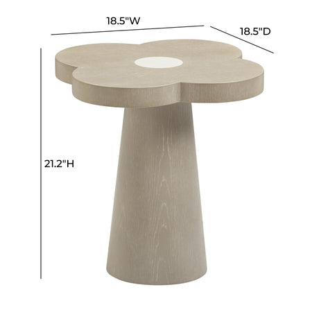 TOV Allium Washed Ash Side Table