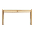 TOV Paige 56" Natural Oak 2-Drawer Console Desk