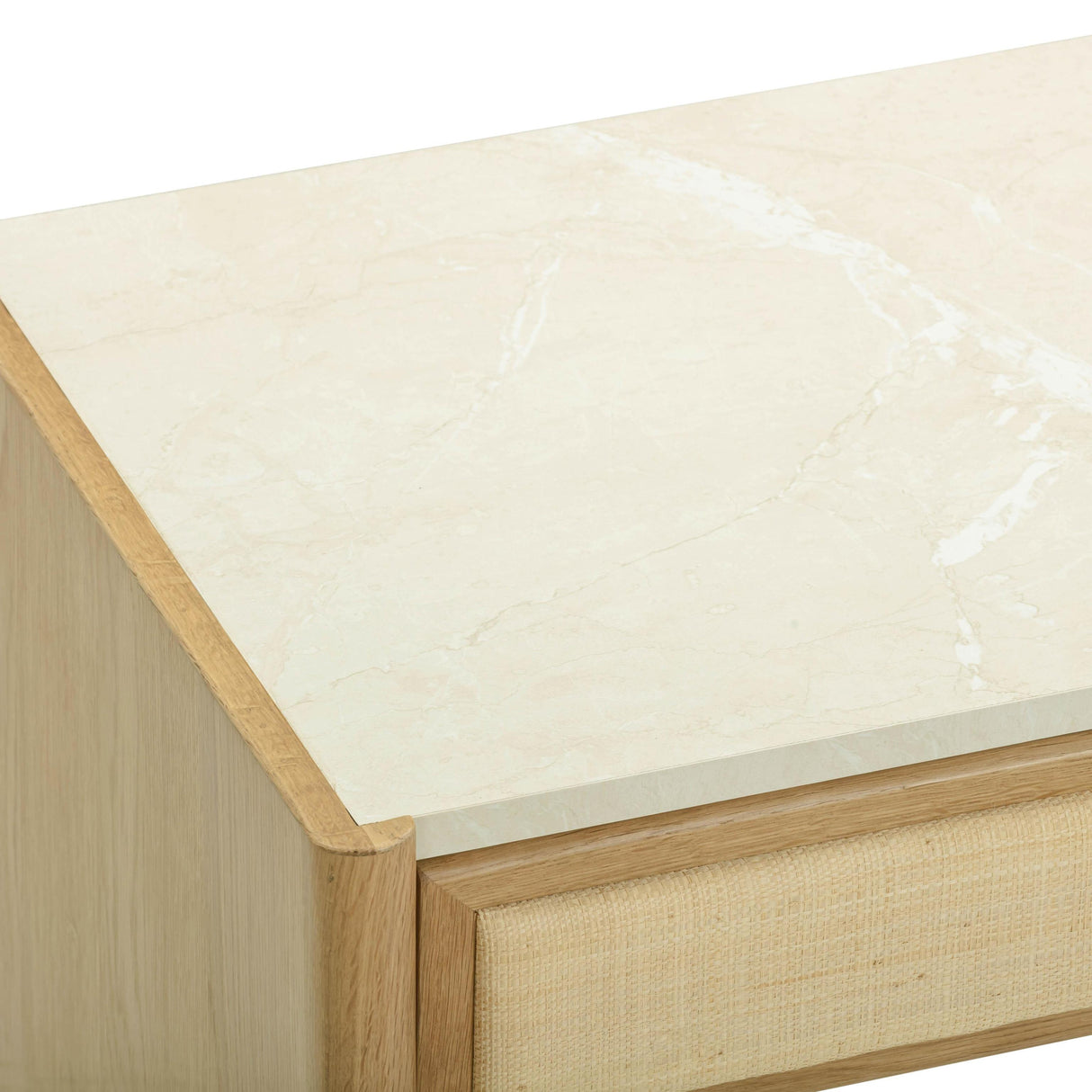 TOV Paige 56" Natural Oak 2-Drawer Console Desk