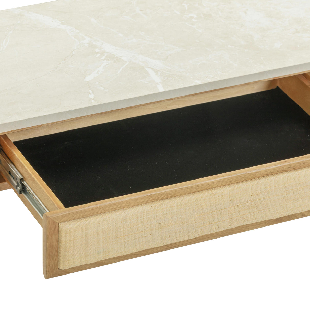 TOV Paige 56" Natural Oak 2-Drawer Console Desk