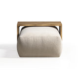TOV Spencer 54" Performance Basketweave Ottoman with Bridge Table