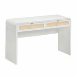 TOV Patty 48" Rattan 2-Drawer Console Desk