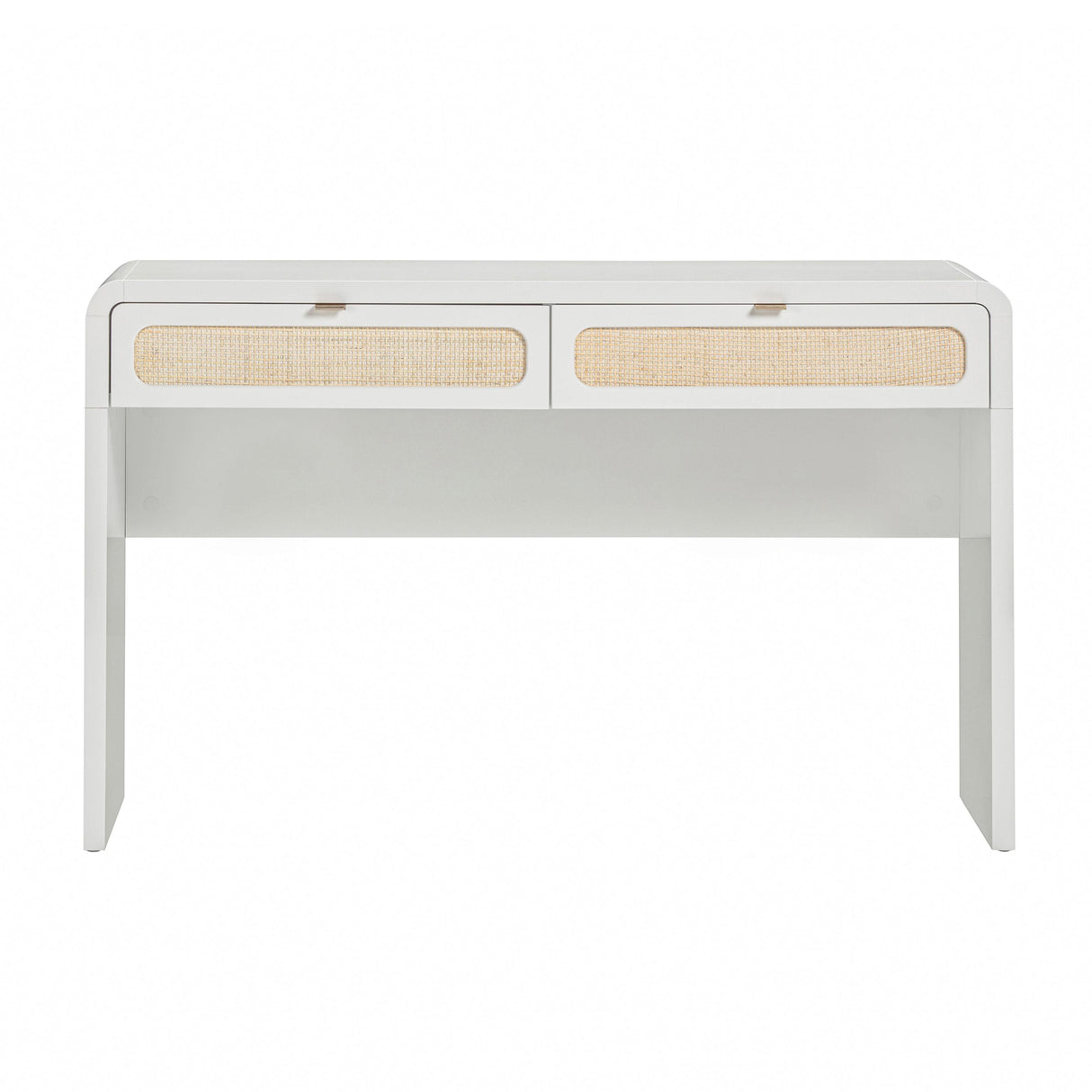 TOV Patty 48" Rattan 2-Drawer Console Desk