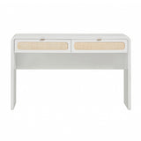 TOV Patty 48" Rattan 2-Drawer Console Desk