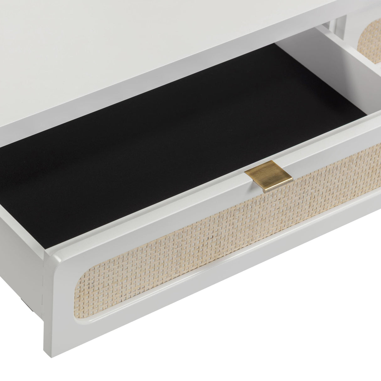 TOV Patty 48" Rattan 2-Drawer Console Desk
