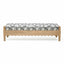 TOV Thelma 56" Leopard Performance Jacquard Fabric Bench