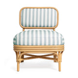 TOV Dorine Striped Performance Linen &amp; Rattan Accent Chair