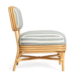 TOV Dorine Striped Performance Linen &amp; Rattan Accent Chair