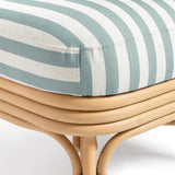 TOV Dorine Striped Performance Linen &amp; Rattan Accent Chair