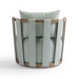 TOV Paolo Textured Contract-Grade Weave Fabric Swivel Accent Chair