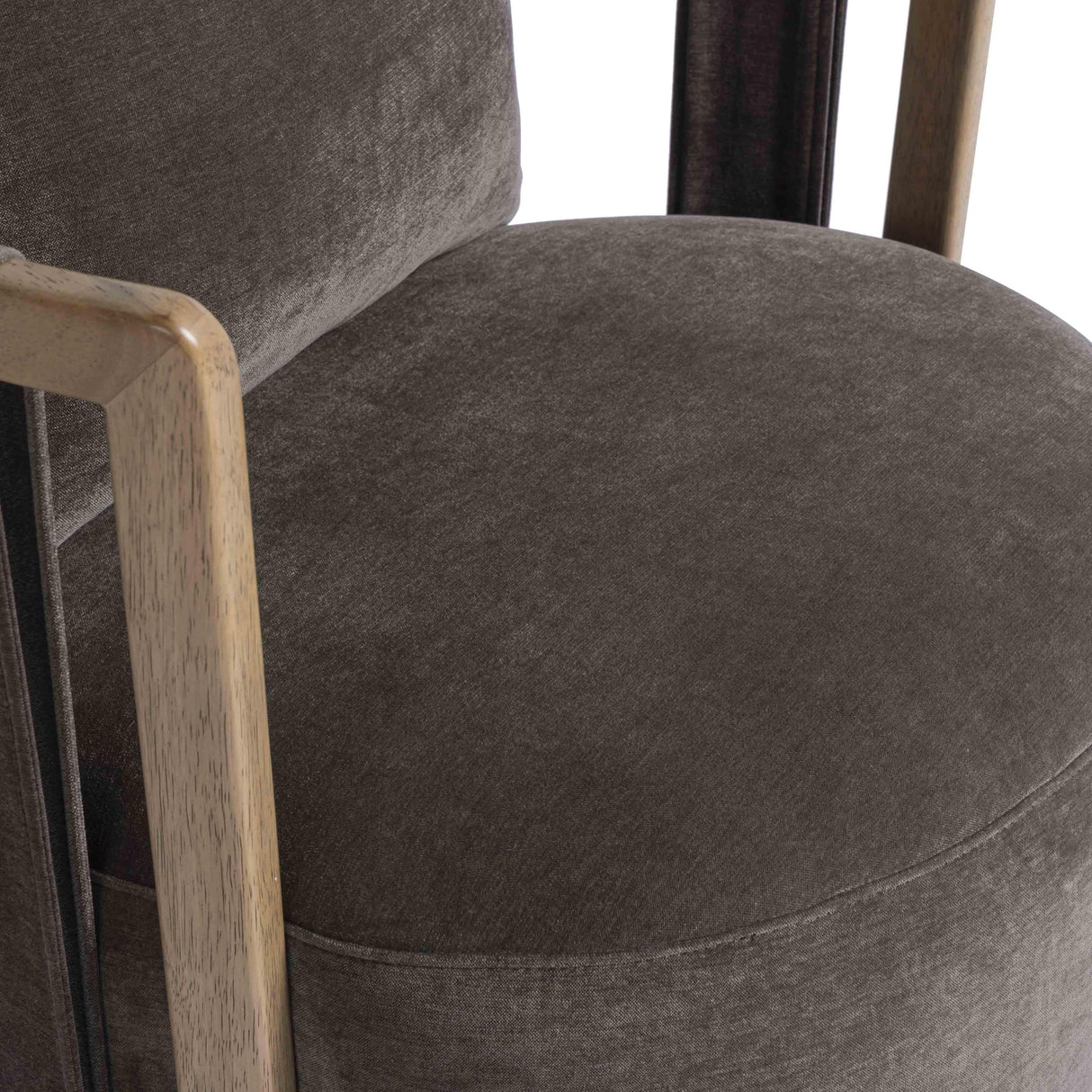 TOV Paolo Upcycled Contract-Grade Fabric Swivel Accent Chair