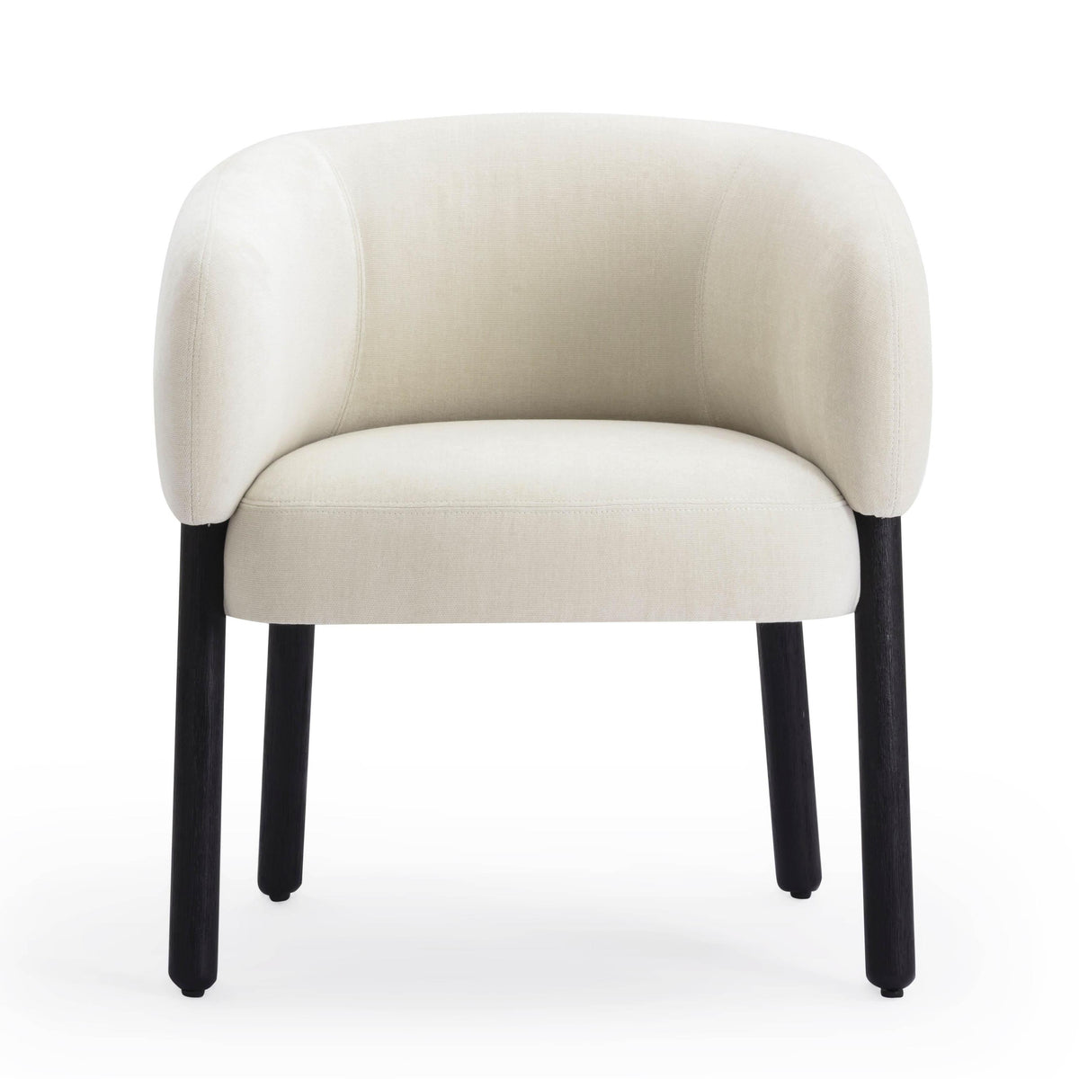 TOV Foxy Cream Performance Basketweave Chenille Accent Chair