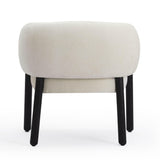 TOV Foxy Cream Performance Basketweave Chenille Accent Chair