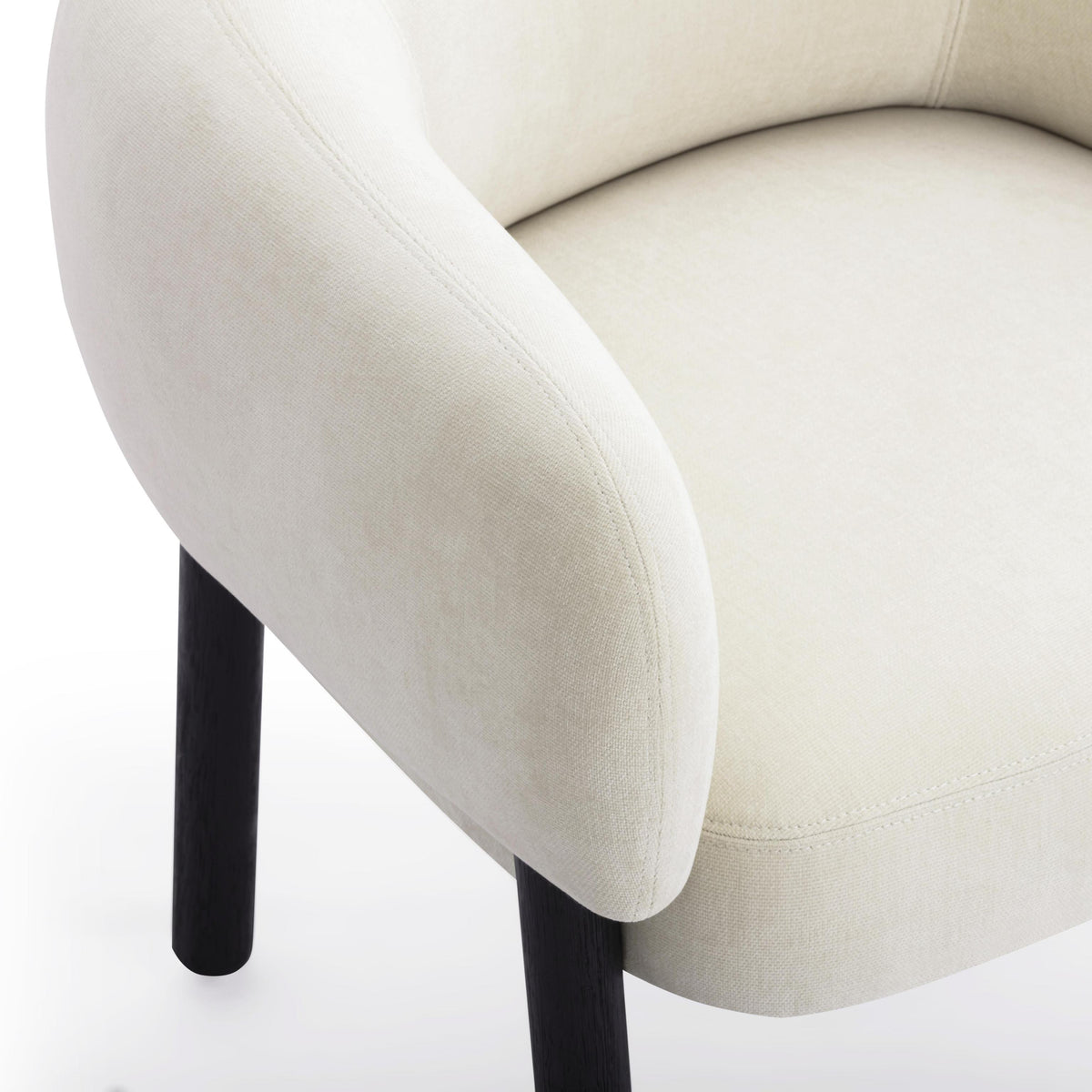TOV Foxy Cream Performance Basketweave Chenille Accent Chair