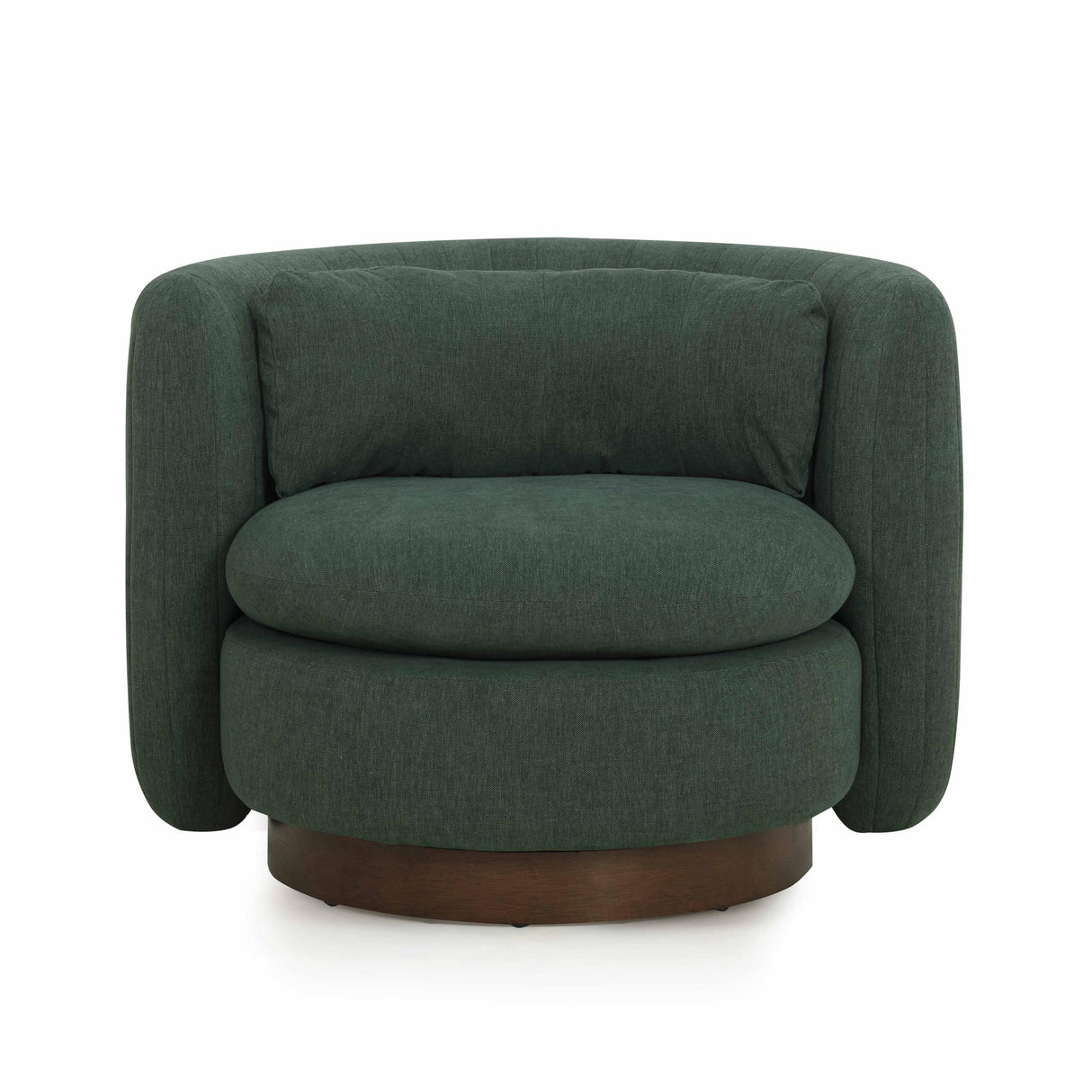 TOV Nura Contract-Grade Chenille Swivel Accent Chair