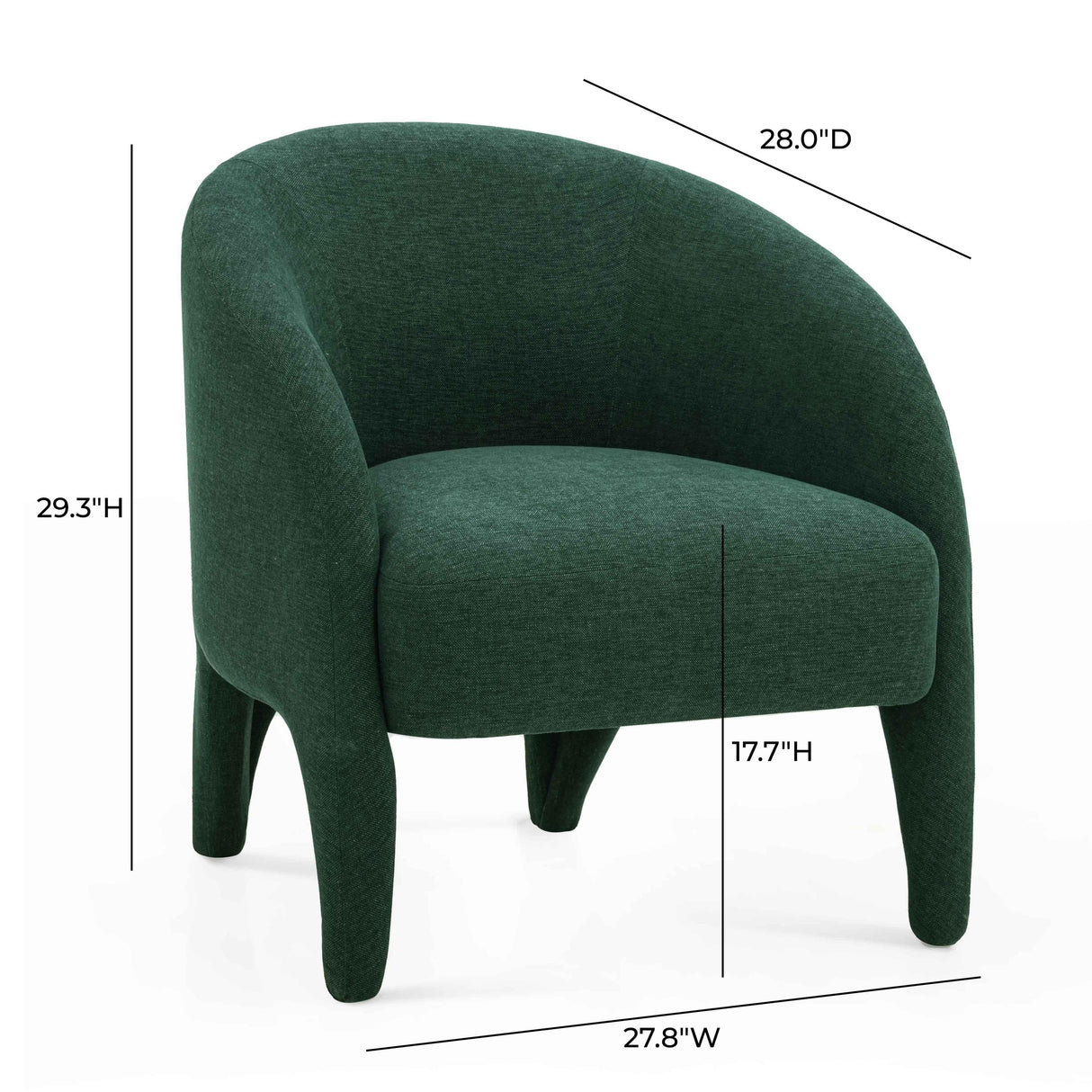 TOV Kris Contract-Grade Chenille Accent Chair
