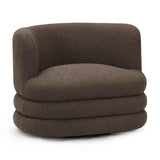 TOV Astor Heavy Performance Boucle Swivel Hotel Lounge Chair