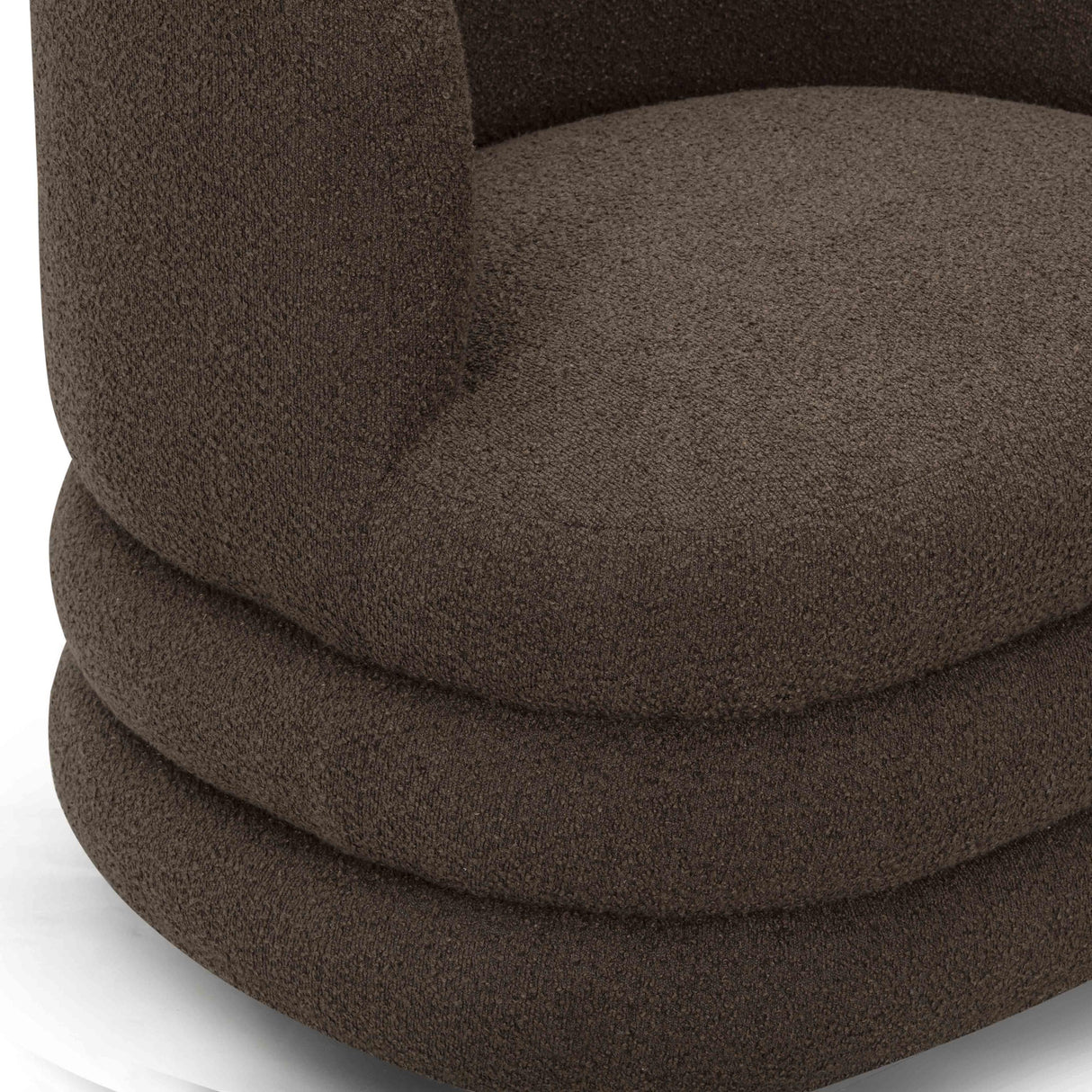 TOV Astor Heavy Performance Boucle Swivel Hotel Lounge Chair