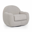 TOV Tiago Warm Grey Performance Boucle Swivel Accent Chair