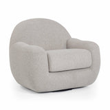 TOV Tiago Warm Grey Performance Boucle Swivel Accent Chair