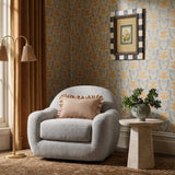 TOV Tiago Warm Grey Performance Boucle Swivel Accent Chair