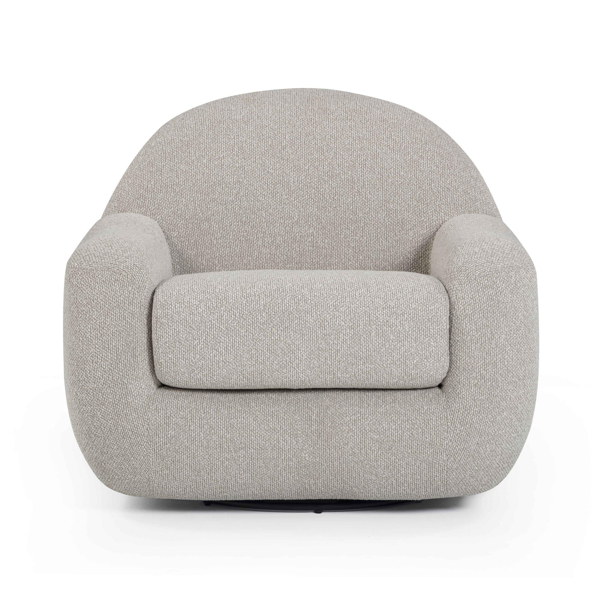 TOV Tiago Warm Grey Performance Boucle Swivel Accent Chair