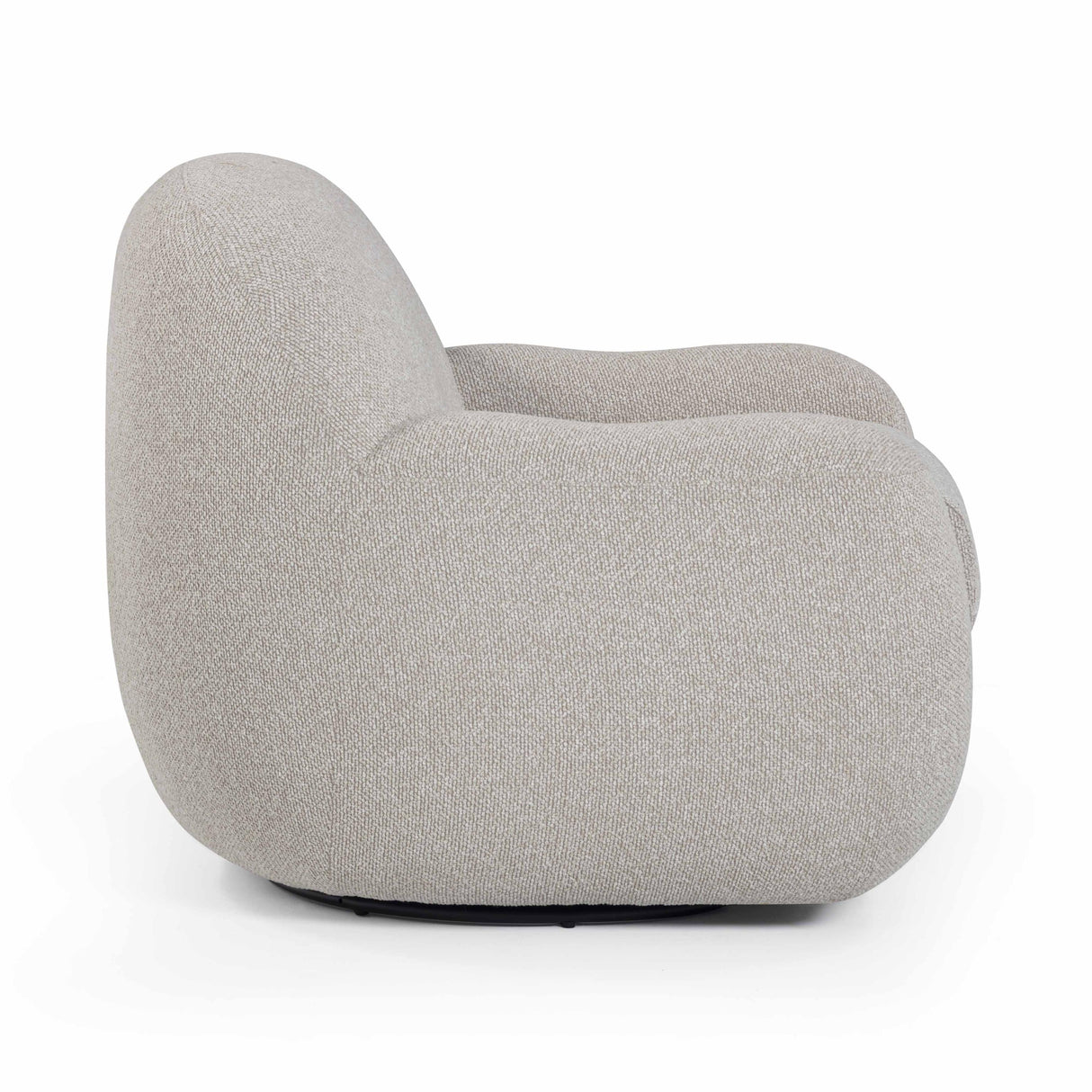 TOV Tiago Warm Grey Performance Boucle Swivel Accent Chair