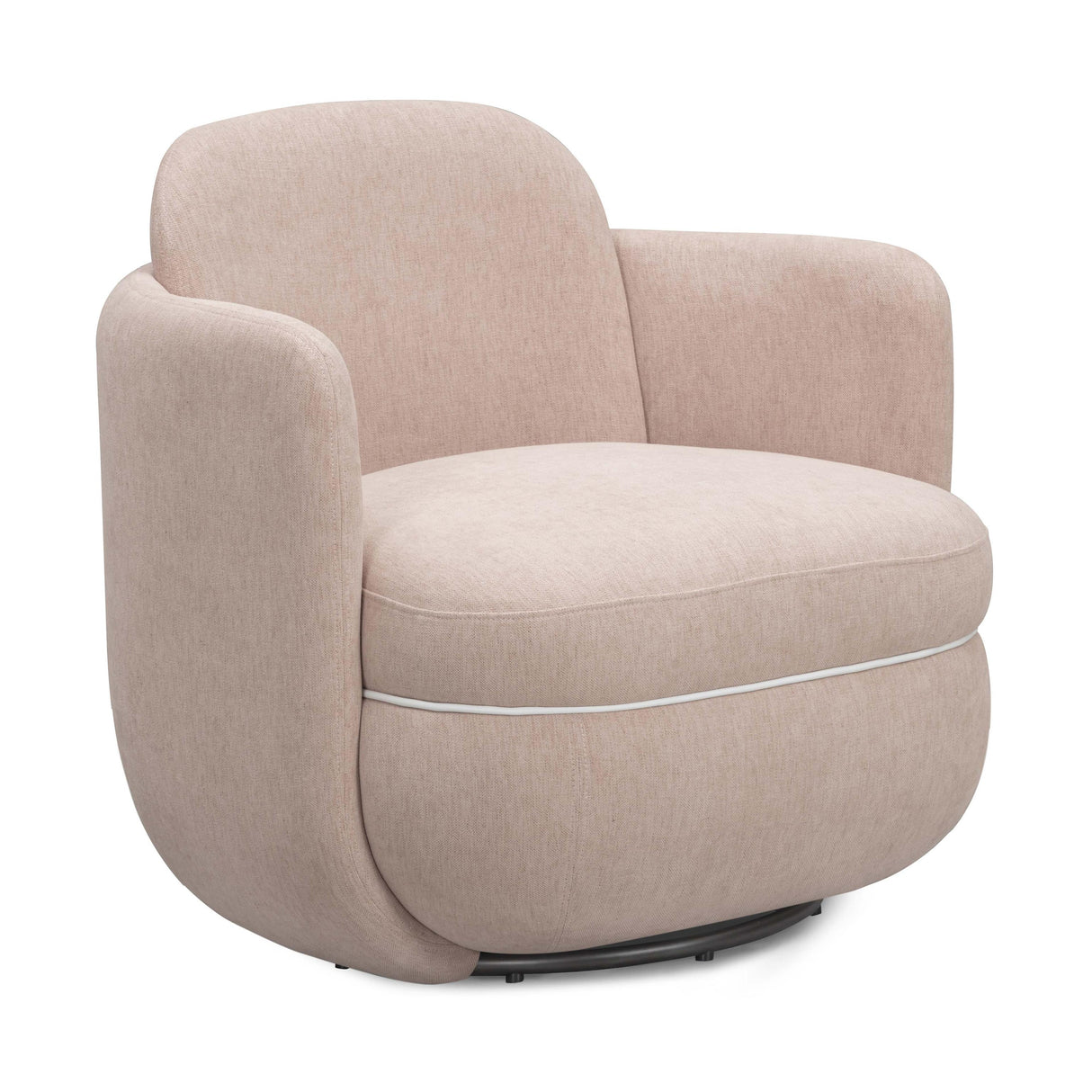 TOV Wolfie Performance Chenille Swivel Accent Chair