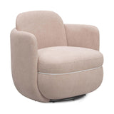 TOV Wolfie Performance Chenille Swivel Accent Chair